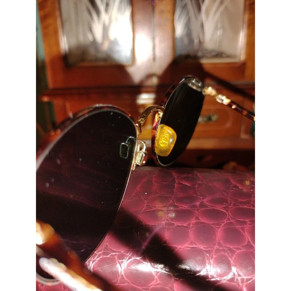 Giorgio Armani 163 825 49 19 135 Sunglasses Made Italy GA Logo Designer Vintage